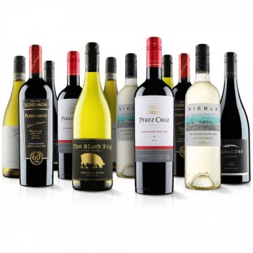 Award winning 12 bottle mixed wine