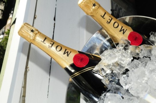 2 Half Bottles of Personalised Moet