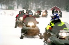 Snowmobile safari in Lapland for two