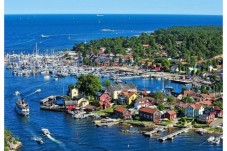 Sailing in Stockholm, in a Swedish archipelago