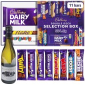 Cadbury Selection Box & White Wine Gift